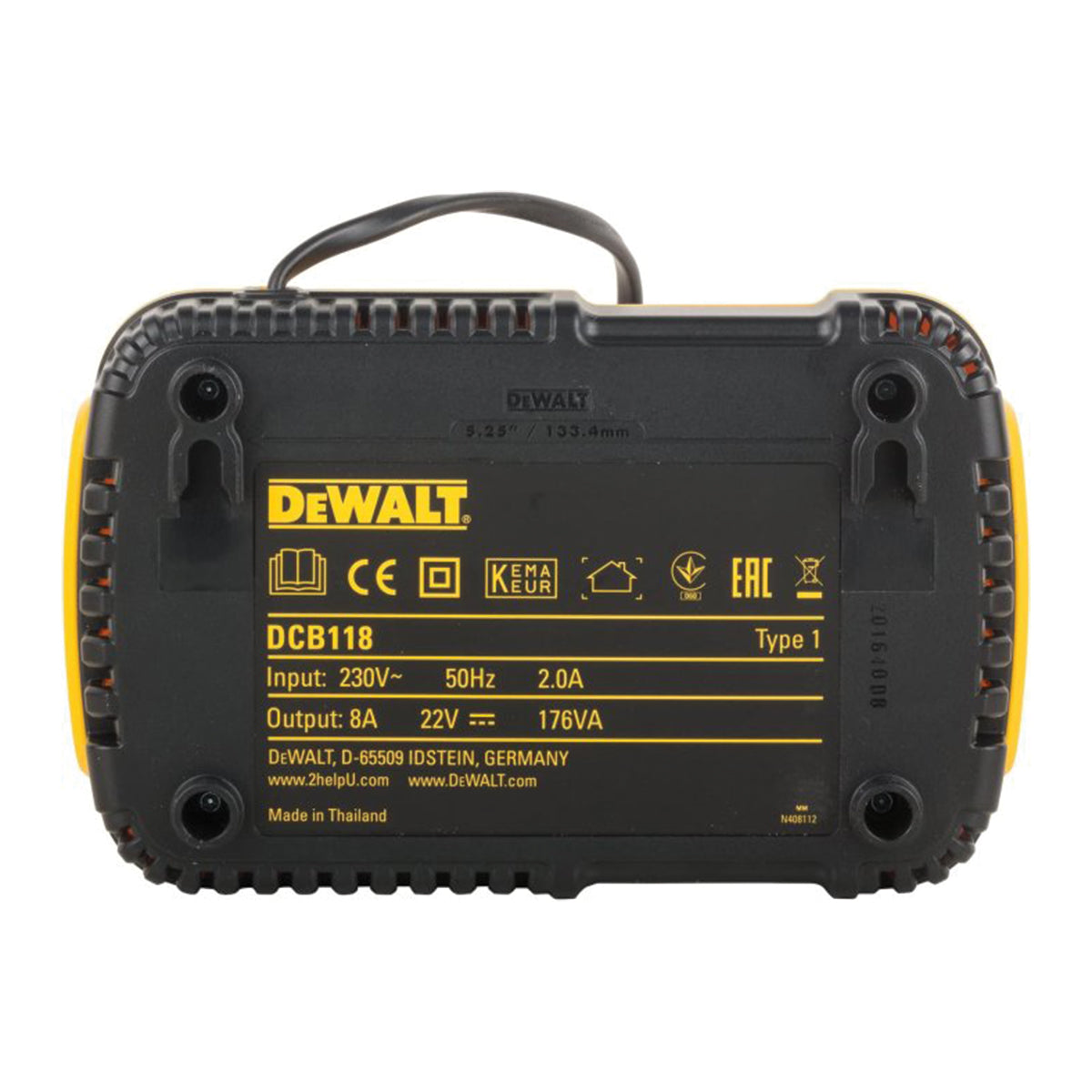 KIT de 2 batteries haute puissance XR 54V/18V FLEXVOLT 6Ah + chargeur de batterie - DeWALT - DCB118T2-QW KIT de 2 batteries haute puissance XR 54V/18V FLEXVOLT 6Ah + chargeur de batterie - DeWALT - DCB118T2-QW